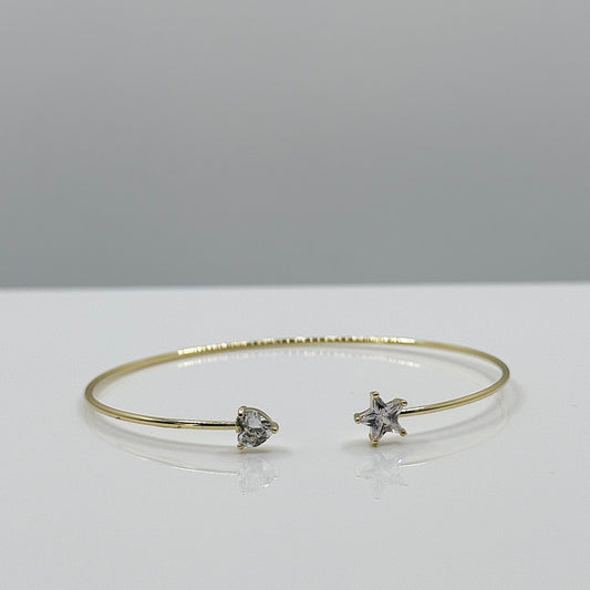 Star & heart cuff