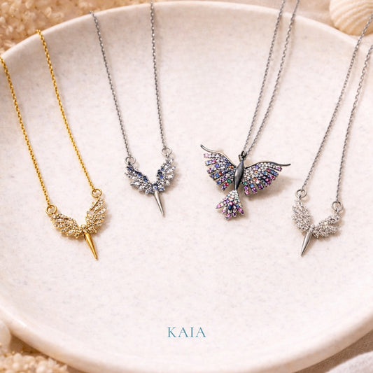 Phoenix Necklace – Gold & Silver