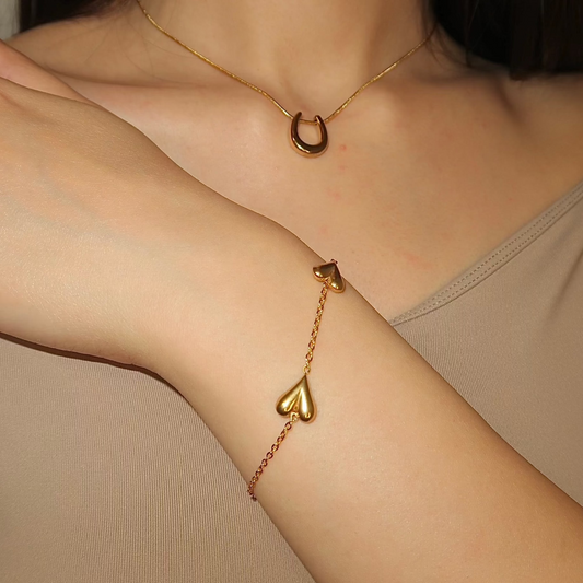 Heart Charm Bracelet