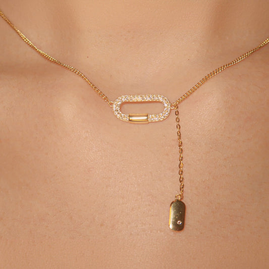 925 Sterling Silver Oval Necklace