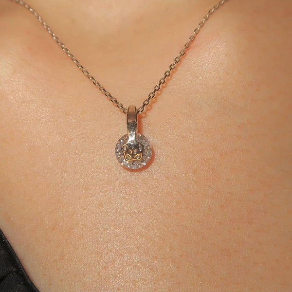 Single White Stone Necklace