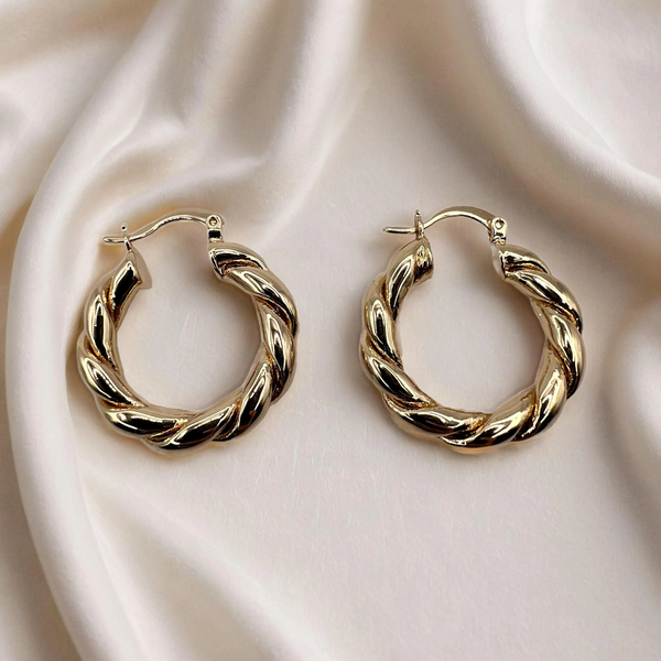 Twisted Hoop Earrings