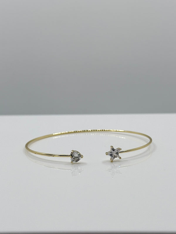 Star & heart cuff