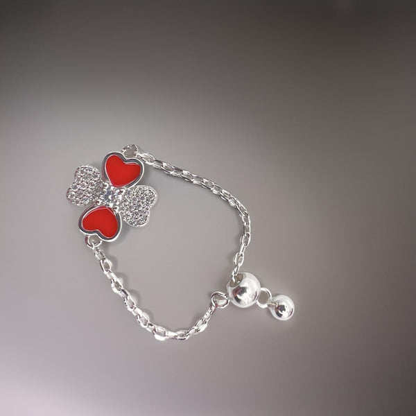 Red Clover Adjustable Chain Ring