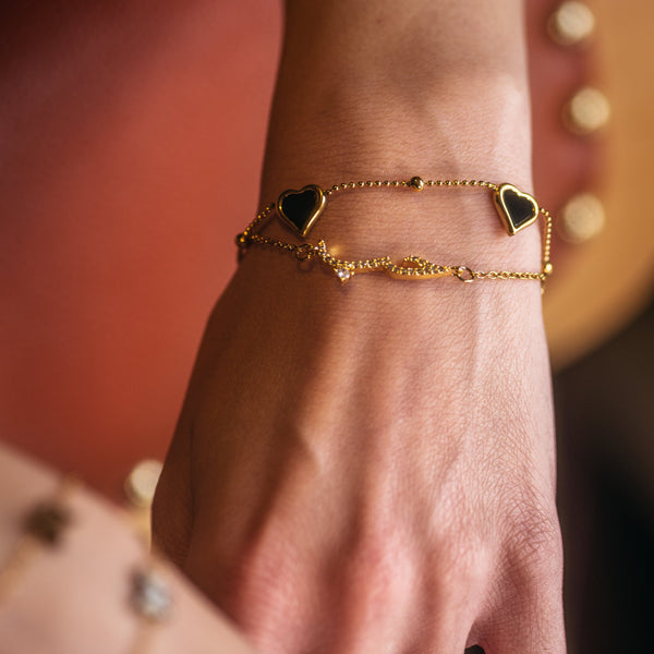 Black Heart Bracelet