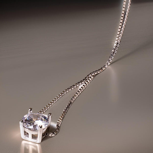 Round Solitaire Pendant