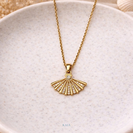Radiant Fan Necklace