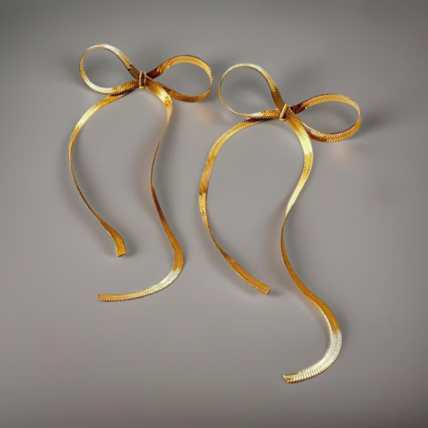 Bow Drop Dangle Earrings